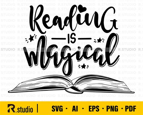 Reading is magicak svg